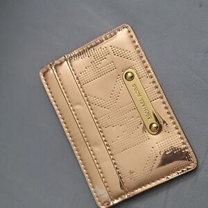 Rose gold card holder